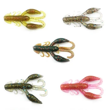 

Soft Lure Silicone Bait Fishing Lure Craw Shrimp 5cm 2.2g 50pcs Pesca Rock Fly Carp Fishing Rubber Fishing Tackle