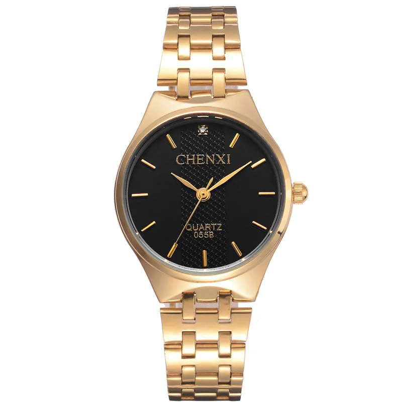 CHENXI Элитный бренд Бизнес кварцевые часы Для женщин Сталь ремень Водонепроницаемый модное платье женский часы дамы Часы Relojes Mujer