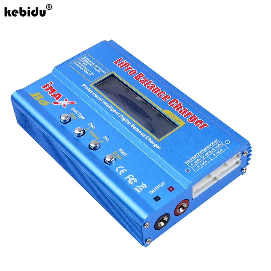 Kebidu 80 Вт 100% Совершенно новый iMAX B6 Lipro NiMh Li-Ion Ni-Cd RC цифровой баланс батареи зарядное