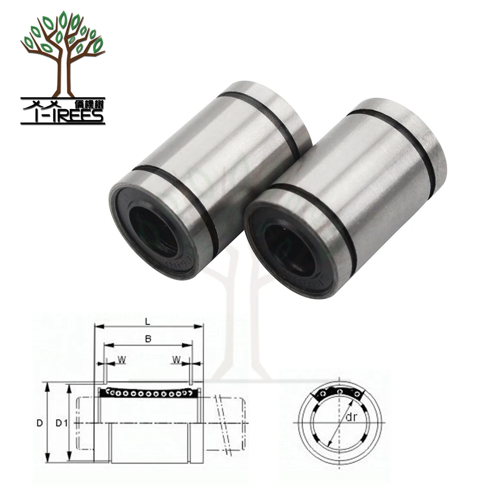 12pcs/lot LM8UU 8mm Linear Bush Bushing CNC Linear Bearings Bearing 3d