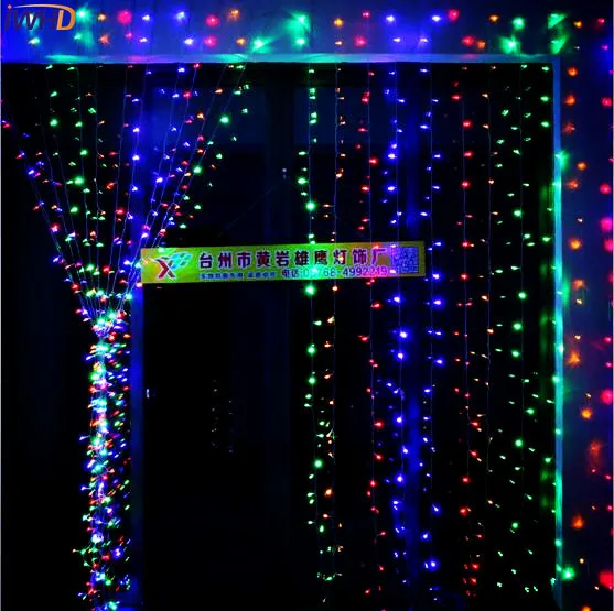 IWHD 10X2M Garlands LED Cristmas Lights 110/220V New Year Wedding Decoration LED Christmas Light Cortina De Led Fairy Lights