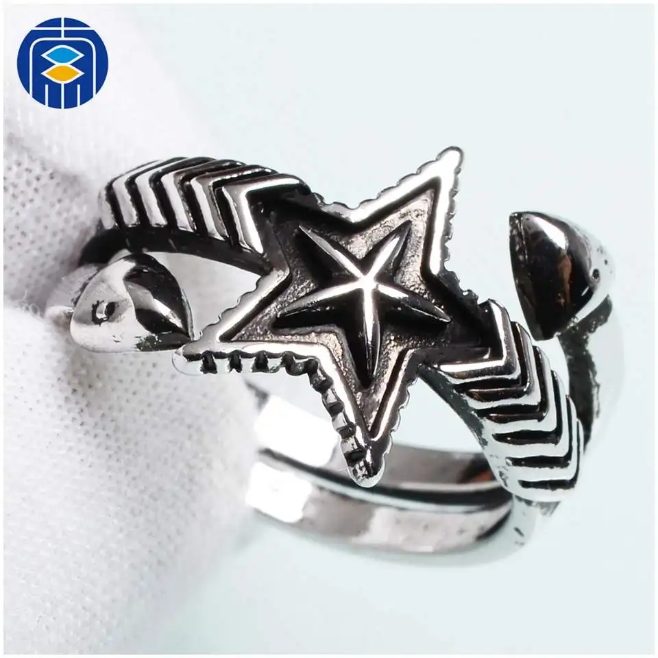 

Fashion Men Resizable Rings Trendy Finger Rings Jewelry for Men