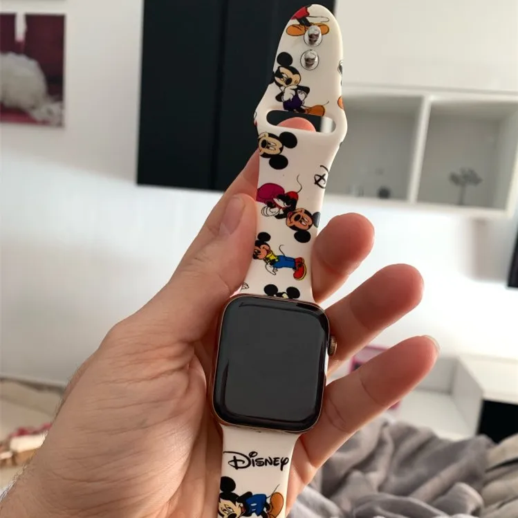Fashion Cartoon Silicone Watch Band For iWatch 38mm 42mm 40mm 44mm High Quality Watchband Strap For Apple Watch Series 1/2/3/4
