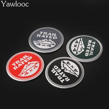 

Yawlooc Car Sticker 3D Emblem Trail Rated Badge Truck Parts 4 Colors For Jeep Wrangler Patriot 4x4 Car Sticker