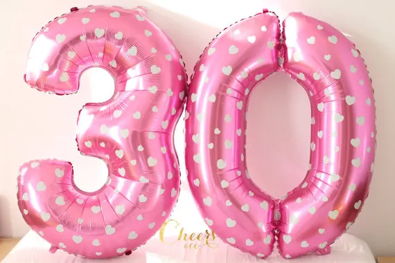 

50pcs/lot 32inch Gold&silver pink blue Digital foil balloons 0-9 Number ballons aluminum wedding/ birthday balloons decoration