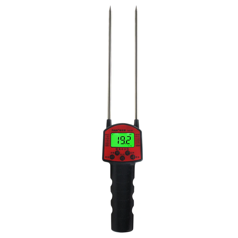

TASI-8185 Grain moisture tester measuring range rice / wheat / maize / peanut moisture analyzer with Voice prompts