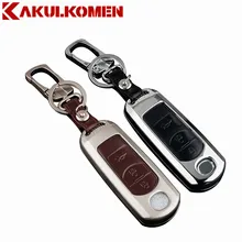 For MAZDA 6 M2 M3 M5 M6 Axela CX5 CX-5 CX-7 CX-9 AXELA Atenza Smart Car Key 2 3 buttons Zinc Alloy+Leather Cover Case Shell