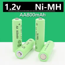4*14500 baterias recarregáveis (bateria aa) 1.2 v 800mah lítio li-ion bateria lanterna laser 14500 1.2 v 800mah aa bateria