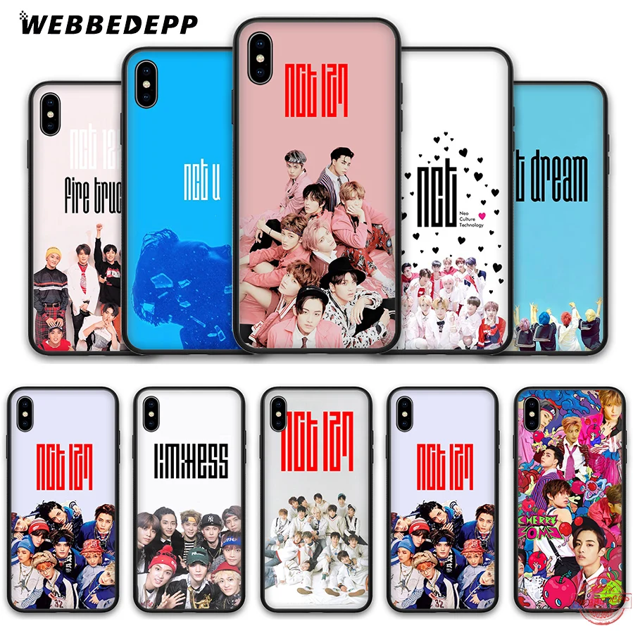 WEBBEDEPP NCT 127 Kpop Boy group Soft Silicone Case for iPhone 8 7 6S 6 Plus 11 Pro XS Max XR X 5 5S SE Back Shell | Мобильные
