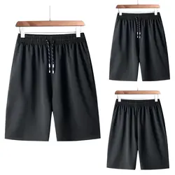 2019 новые шорты мужские летние быстросохнущие шорты 3XL однотонные черные дышащие мужские Шорты повседневные мужские шорты брендовая одежда