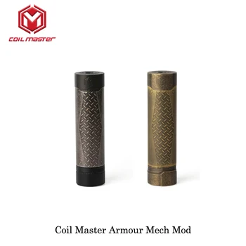 

Original Coil Master Armour Mech Mechanical Mod Black Color 510 Thread 18650 Battery Electronic Cigarette Vape Mech Mod Brass