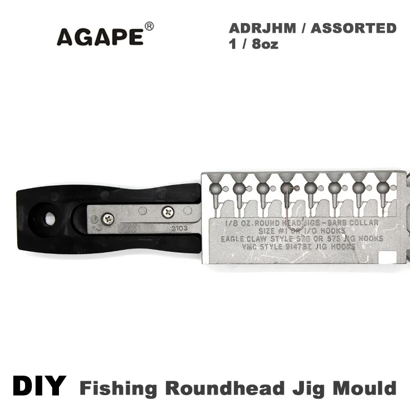 Рыболовная форма Agape сделай сам с круглой головкой ADRJHM/смешанный комбинированный