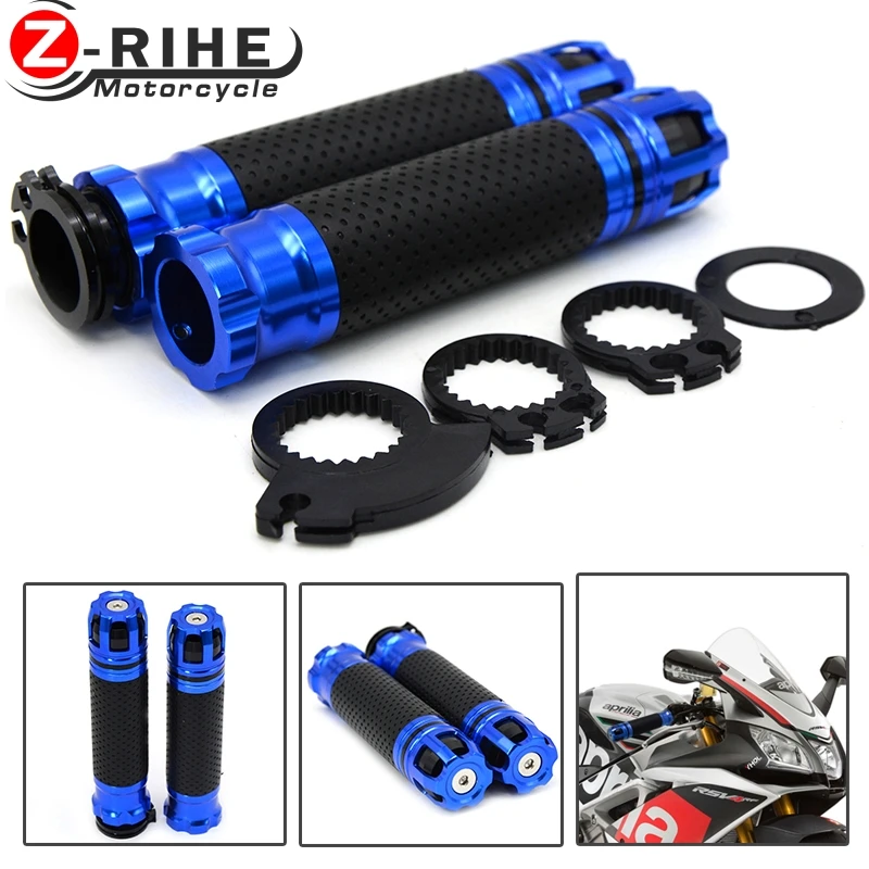 Universal Motorcycle Handlebars Grips Motocross Dirt Bike Cafe Racer Grip with 7/8" 22mm Handlebar For yamaha yzf750r mt07 FZ1 F