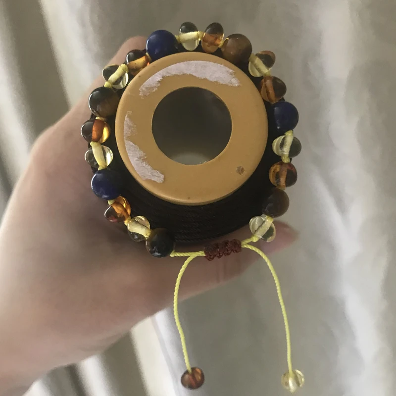 Yoowei New Baby взрослых янтарный браслет/браслет оптовая продажа уникальной ручной Регулируемая цепь натуральный янтарь ювелирные изделия для