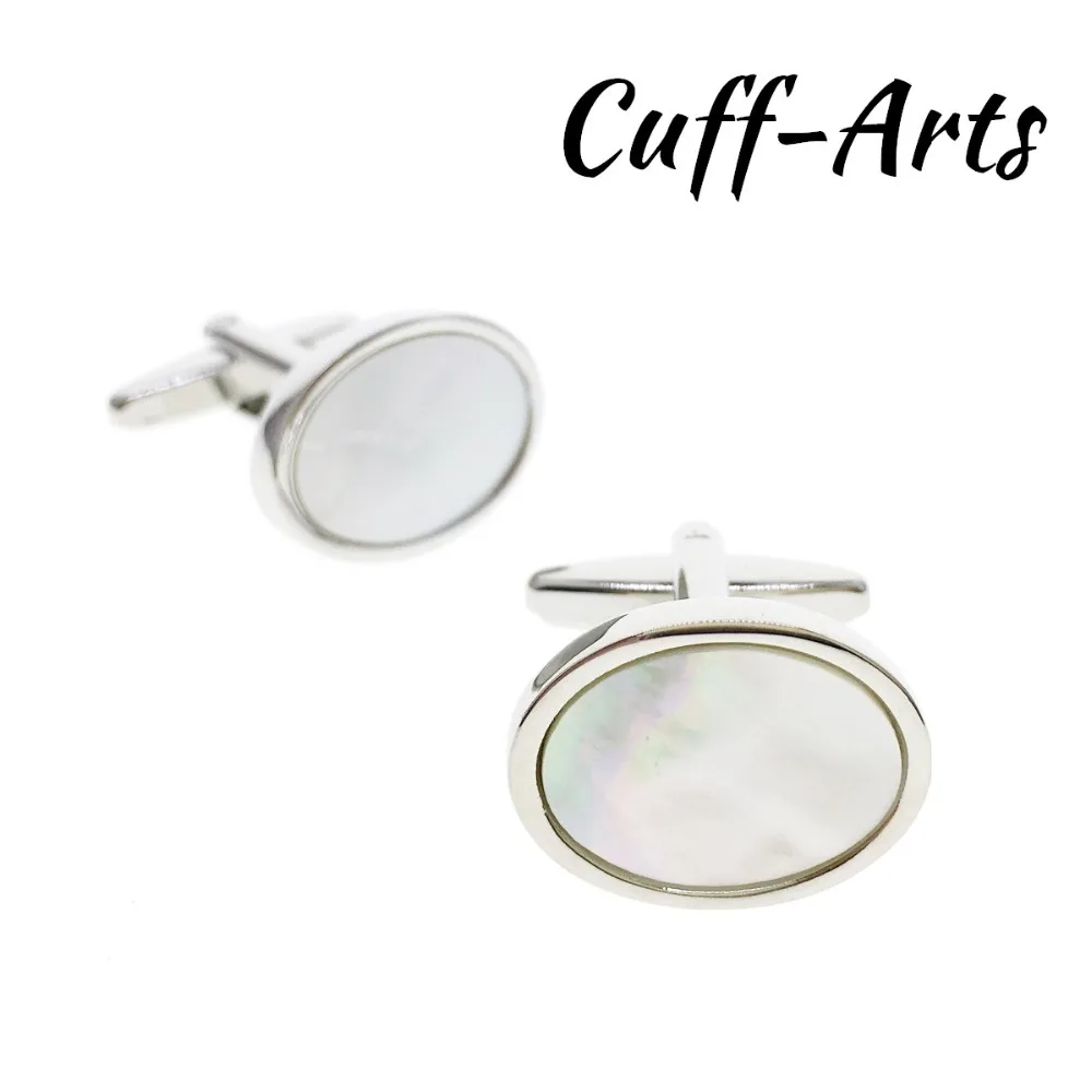 

Cufflinks for Mens Oval Mother of Pearl Cufflinks Gifts for Men Shirt Cuff links Gemelos Bouton De Manchette by Cuffarts C10217