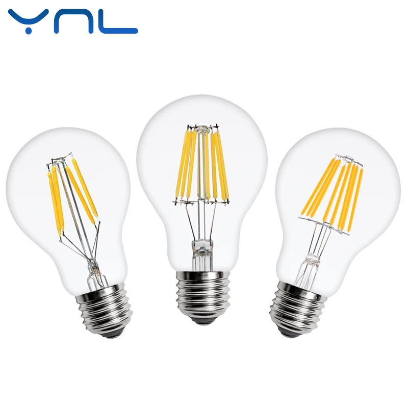 

Retro LED Filament Light lamp C35 ST64 A60 E27 2W 4W 6W 8W 220V Vintage LED Edison Bulb for Vintage Chandelier