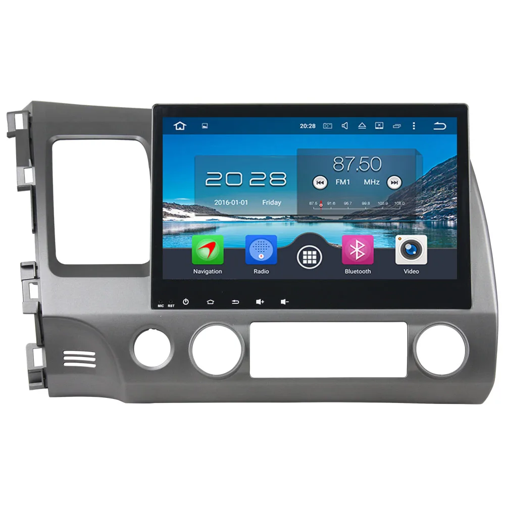 

Android 6.0.1 Octa Core 2 din 10.1'' 4GB RAM GPS Navi Mirror link Car Radio GPS Navigation Multimedia For Honda Civic 2006-2011