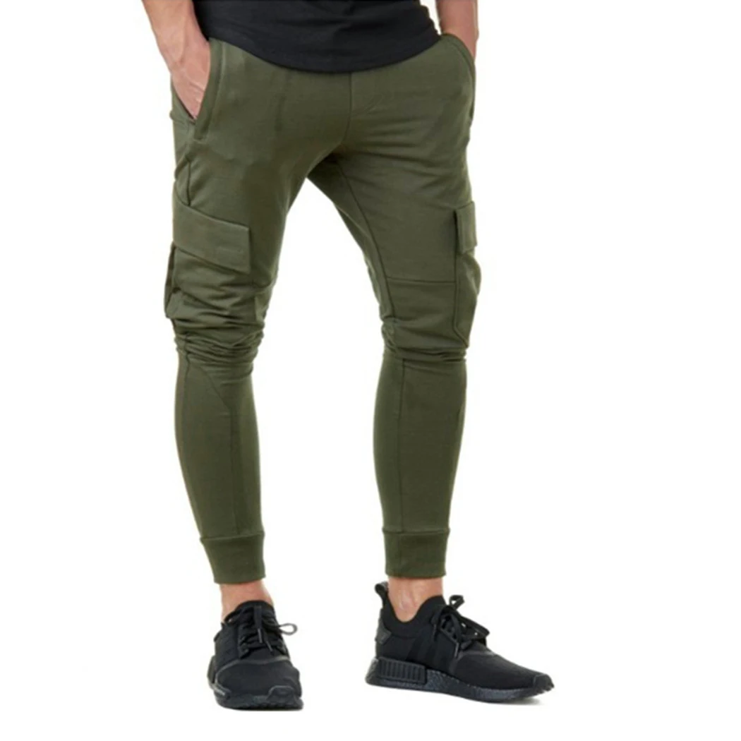 2018 Fashion New Mens Cargo Pants Workout Fitness Tactical