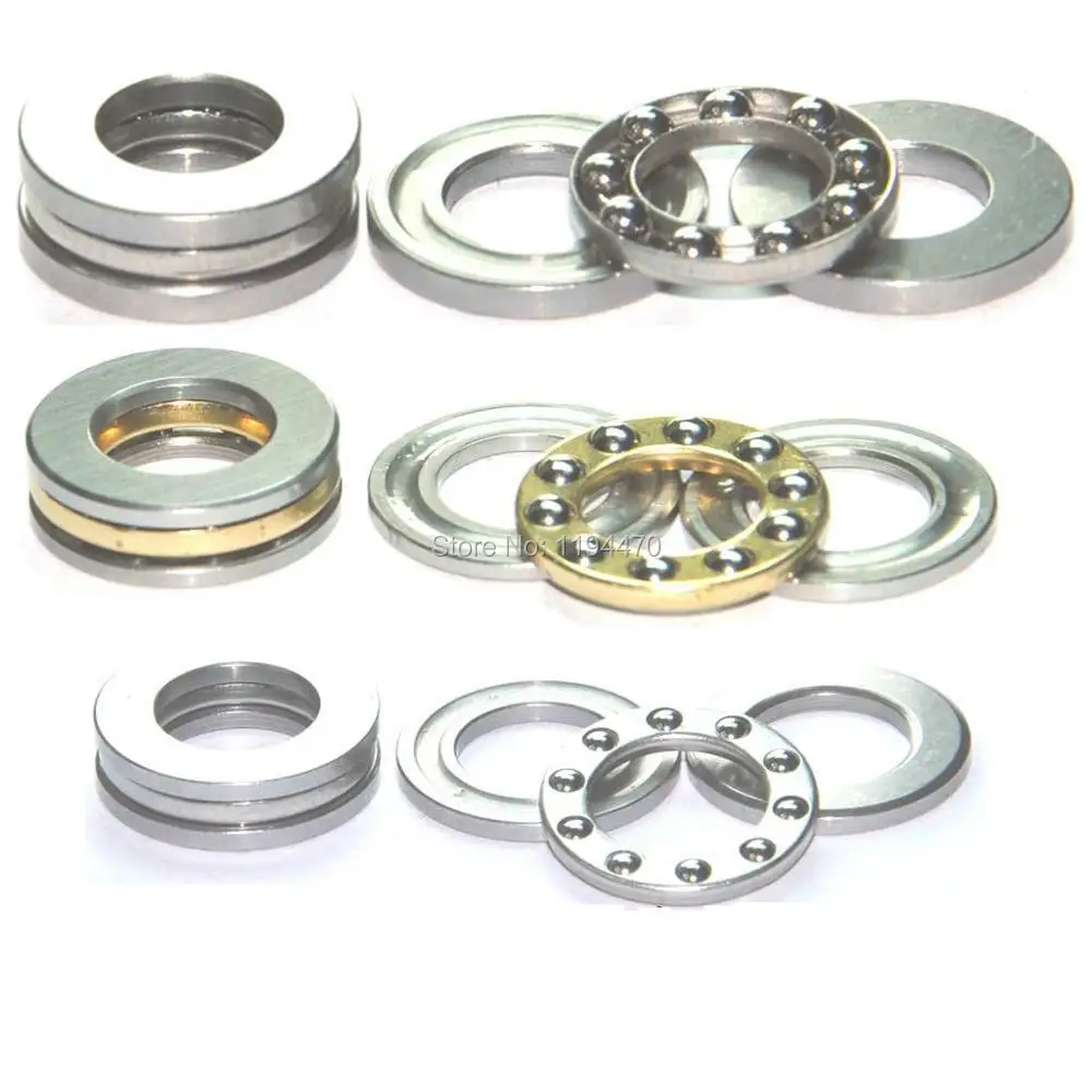 

20pcs/Lot F2-6M to F12-23M Axial Ball Bearing Thrust Bearing Miniature Plane Bearing 3-Parts