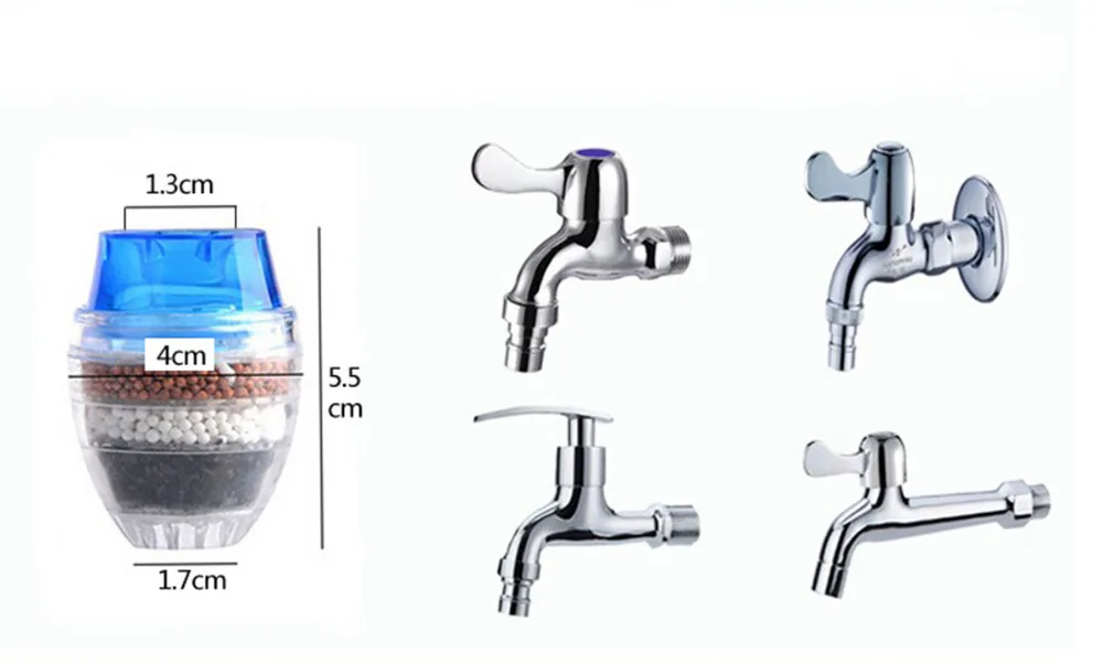1pcs Mini Kitchen Faucet Tap Water Purifier Home Accessories Water Clean Purifier Filter with Filtration Cartridge 16-19mm 1pcs Mini Kitchen Faucet Tap Water Purifier Home Accessories Water Clean Purifier Filter with Filtration Cartridge 16-19mm