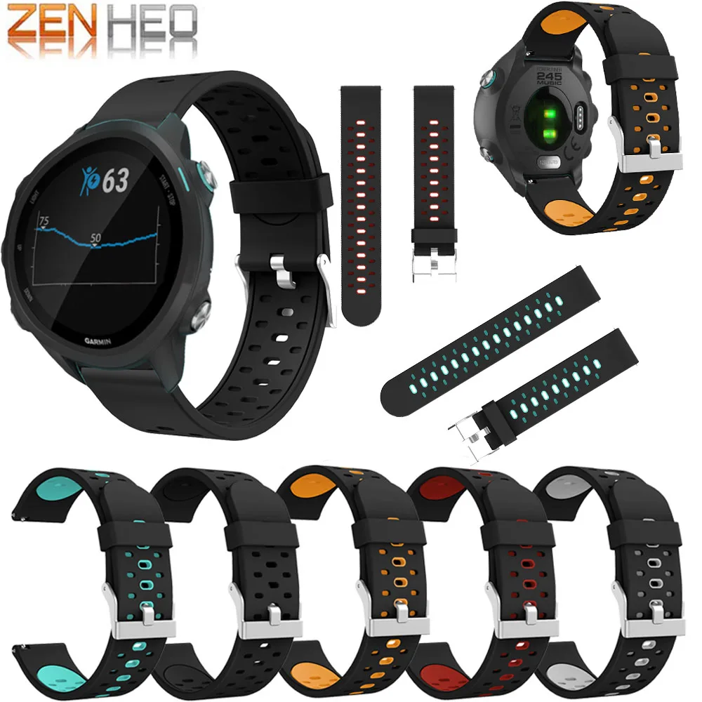 

Silicone Band Wrist strap For Garmin vivoactive 3 Forerunner 645 Replacement Watchband Strap For GarminForerunner 245/245M Wrist