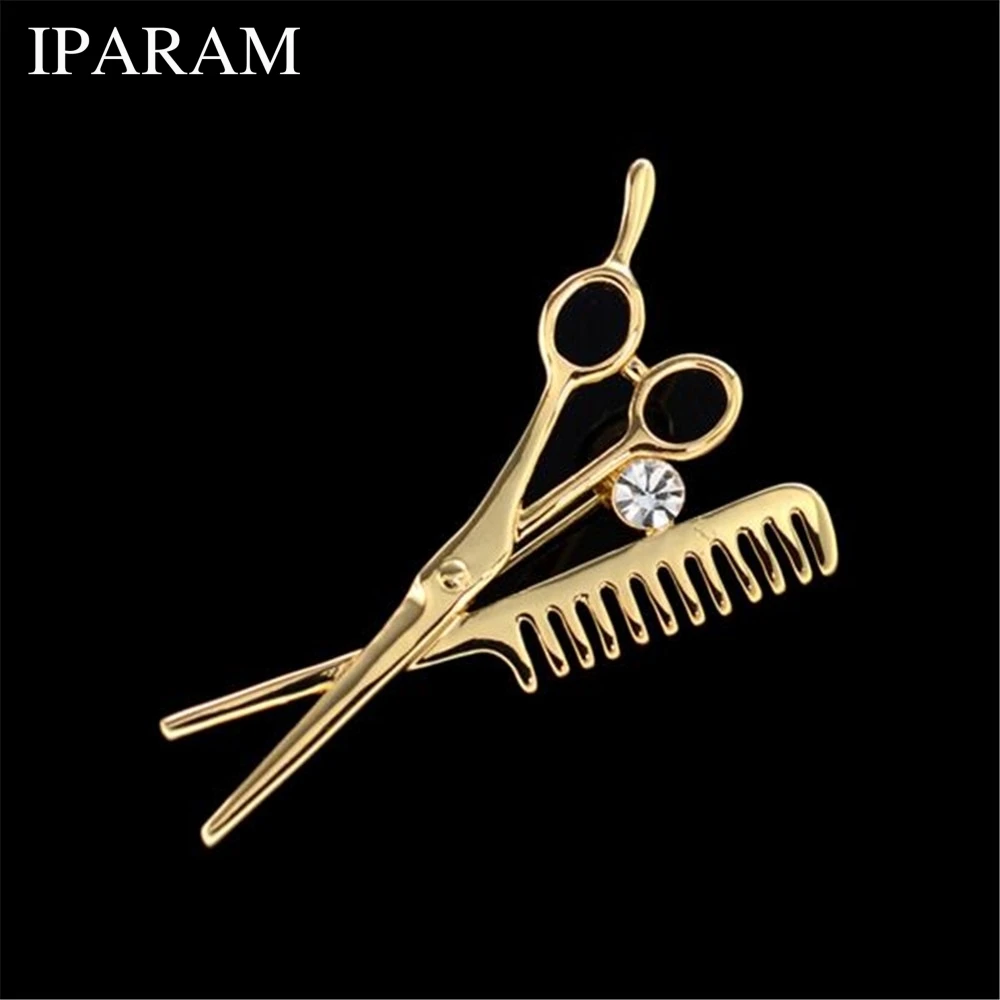 IPARAM 2019 горячая Распродажа модная трендовая расческа ножницы корсажная Брошь