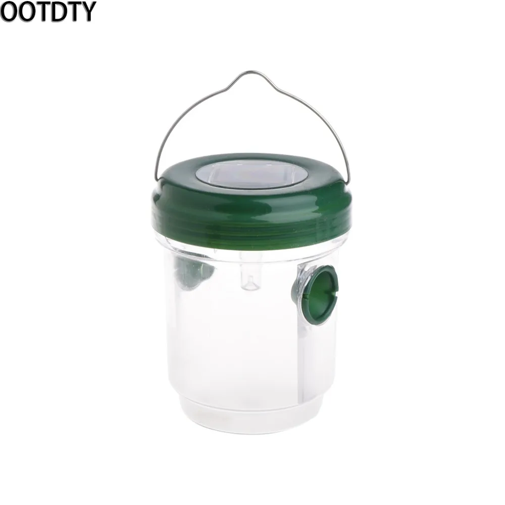 

OOTDTY Pest Insect Catcher With Solar Powered Mosquito Killer Wasp Fly Trap LED Light