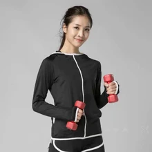 Облегающая спортивная куртка с длинным рукавом, бесшовная спортивная куртка, женский спортивный свитер, Женская куртка для фитнеса, куртка для бега, Топ