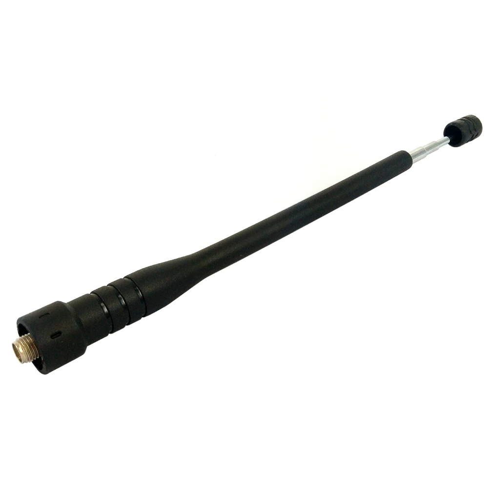 SMA-F Dual Band FM 136-174 400-470MHz Rod Telescopic Gain Antenna 2