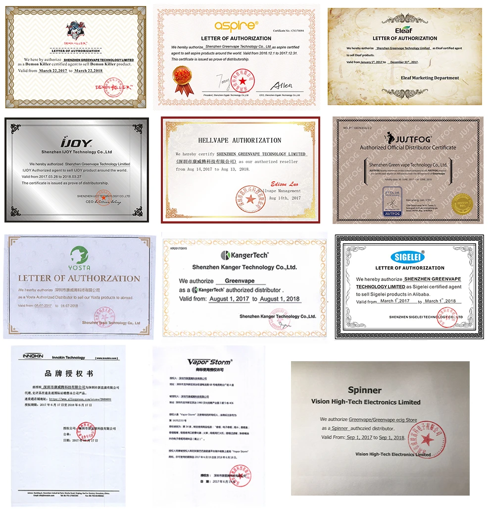 Ecig Electronic Cigrette Certification