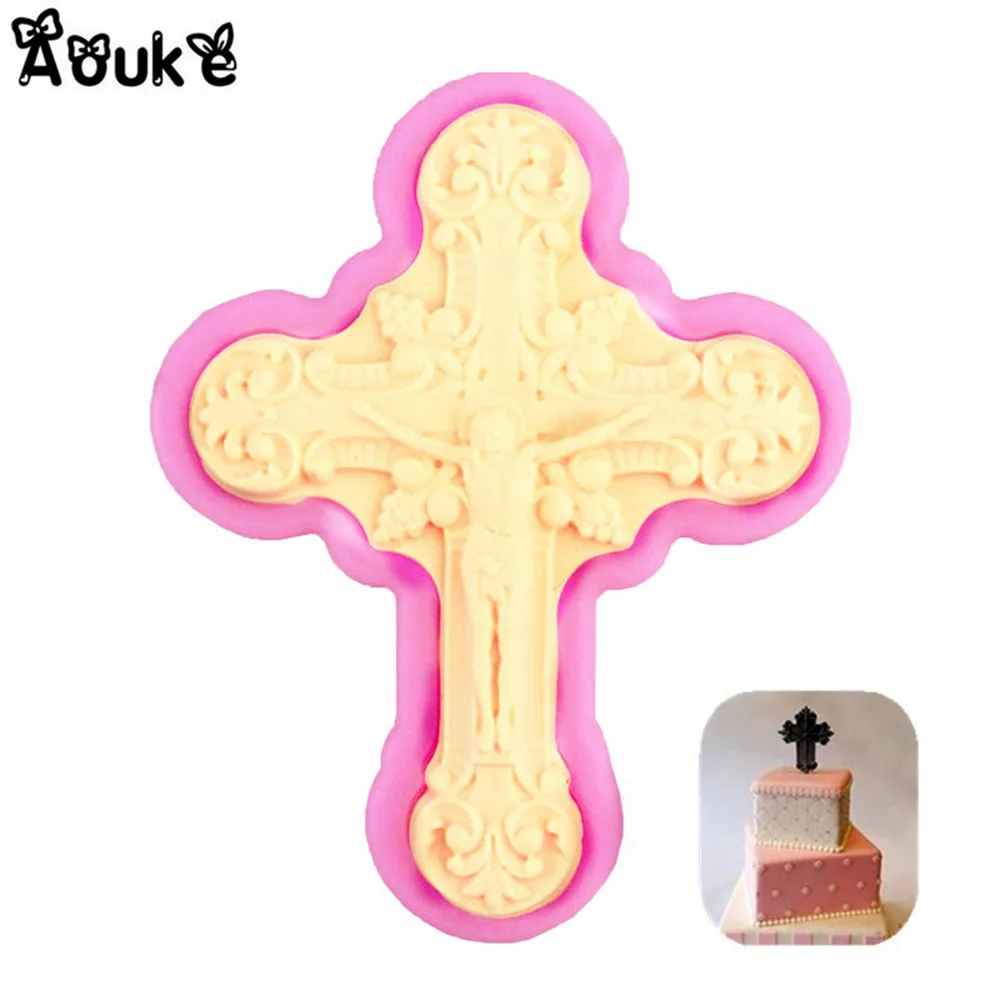Christ Jesus Crosses Chocolate Cake Molds Biscuits Mold Fondant