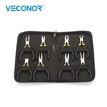 8 pçs kit alicate de combinação jóias mini mão alicate ferramentas armazenamento embalado aço carbono multifuncional metalurgia ferramenta mão