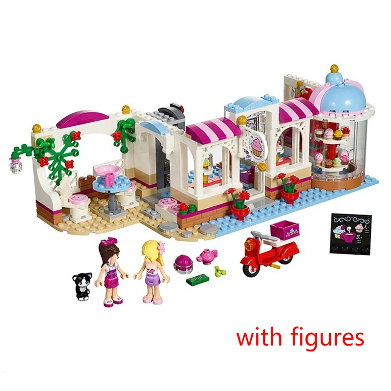 

10496 Heartlake Cupcake Cafe Building Blocks Compatible Legoings Friends 41119 Educational Toys for Children Model