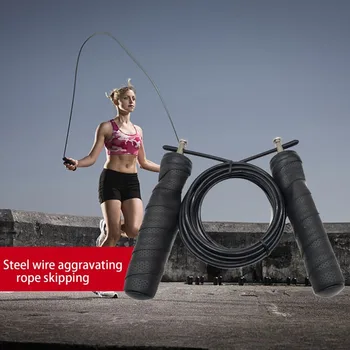 

3m Steel Wire Jump Rope Adjustable Skipping Speed Rope Sweat Wicking Handle Fitness Training Rope for Boxing Exercise
