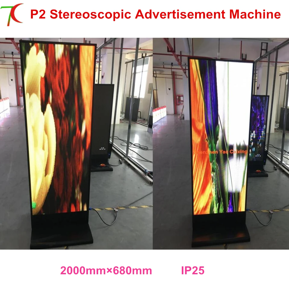 

Super slim led display poster customized size indoor metal display advertising led full color advertisemet display