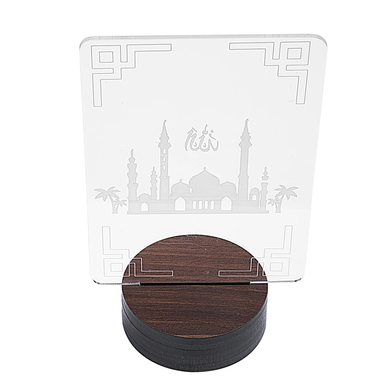 3D Eid Mubarak светодиодный настольный светильник Eid Al-Fitr декоративный Рамадан кареем ночник Рамадан Мубарак настольный свет(Питание от Usb