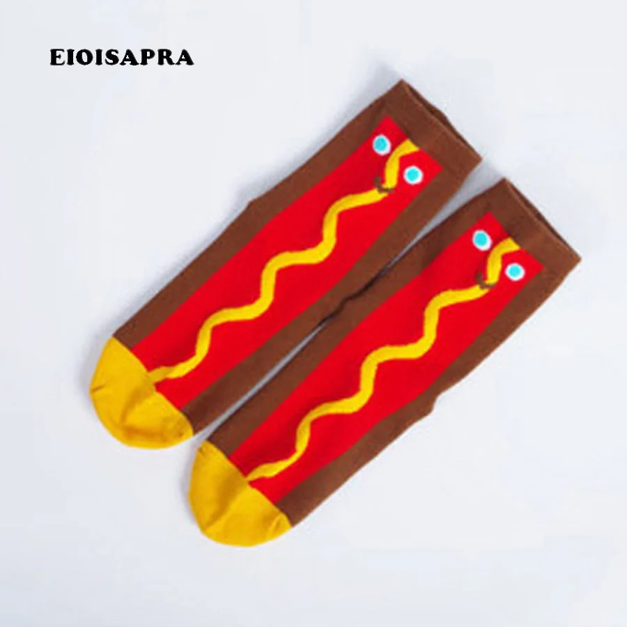 [EIOISAPRA] Мультяшные Милые Носки с рисунком мороженого Необычные японские носки