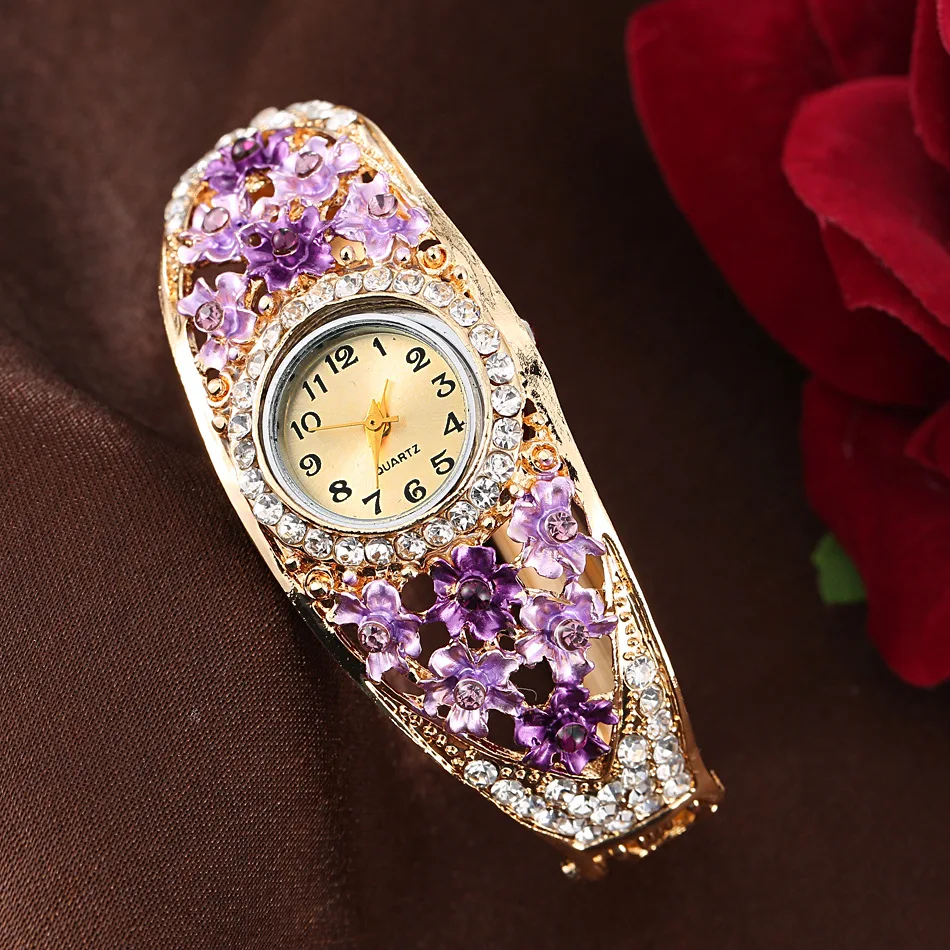 Женские часы cloisonne браслет часы Ретро стиль ручной орнамент китайский стиль Женские часы