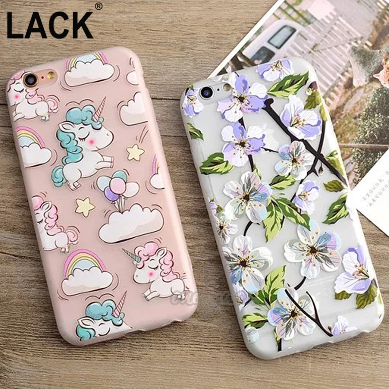 LACK Cute Unicorn Rainbow Phone Case For iphone 6 6S Plus