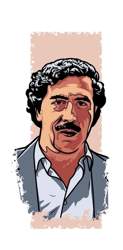 Нарко Колумбии Pablo Escobar плакат на тему детектива классическое, ретро, винтажное декоративная крафт-бумага Настенная Наклейка «сделай сам» для дома Бар Плакаты Декор подарок - Цвет: Красный