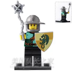 Одна распродажа Серия Тяжелый Дракон рыцарь средневековый Рим minifig собрать супер героев строительство DIY кубики, детские игрушки подарки