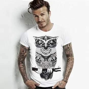 2016 New Fashion Summer Men O Neck Cotton T-shirt 9 Colors Fashion Prints Men Short Sleeve Tops Shirt