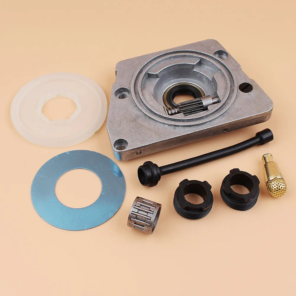 Oil Pump Worm Gear Dust Cover Washer Hose Filter Kit Fit HUSQVARNA 61 66 266 268 272 XP 266XP 268XP 272XP Chainsaw Parts