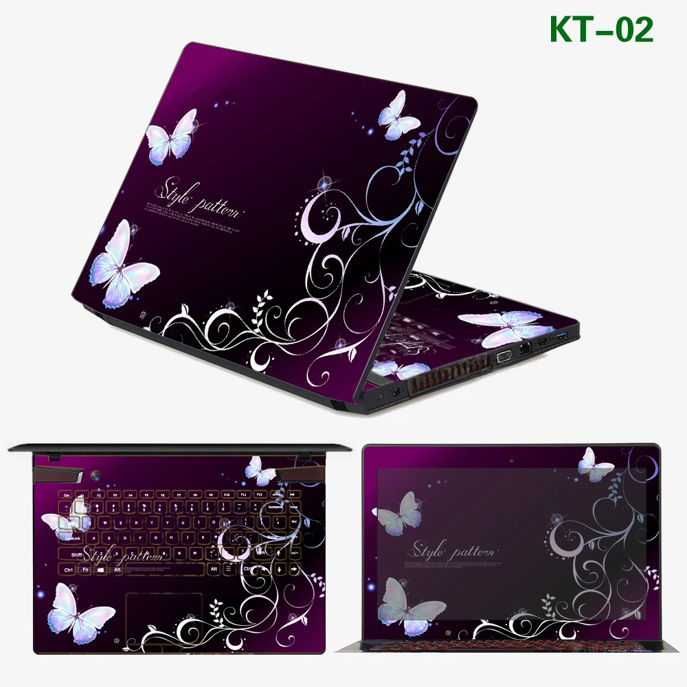 Latest ! 2017 Laptop Stickers Dustproof PVC Skins Protective ABC Sides+Keys+Key Interstice Stickers For acer E3-111 Case