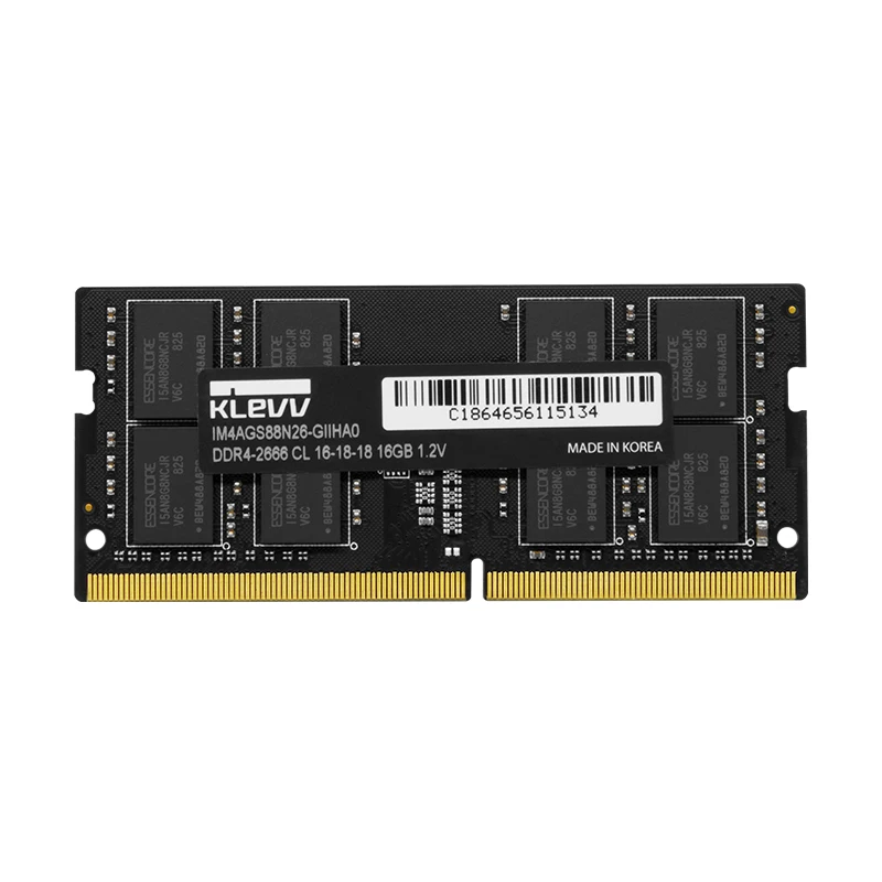 Оперативная память Klevv DDR4 2666 МГц 4 ГБ 8 16 для ноутбука DIMM 288 контактов intel amd