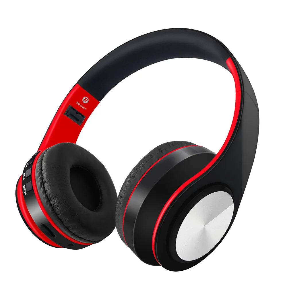 

Foldable Bluetooth Headphone Stereo Music Wireless Earphones TF Card MP3 Player FM Radio Hands-free w/Microphone PK i7s tws