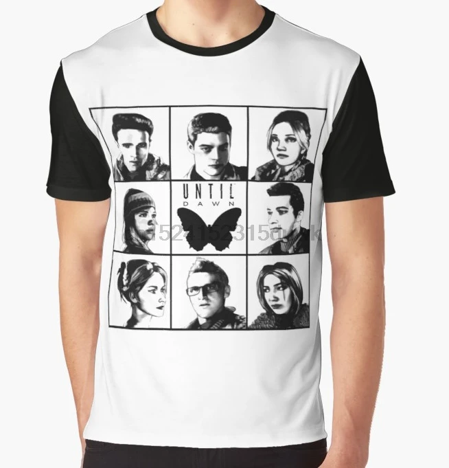 

All Over Print T-Shirt Men Funy tshirt Until dawn main characters Short Sleeve O-Neck Graphic Tops Tee women t shirt
