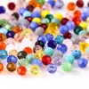 3 4 6 8mm Mixed Color Round Glass Beads For Jewelry Making diy accessories for woman Round Faceted Spacer Beads Wholesale Z105 ► Photo 1/6