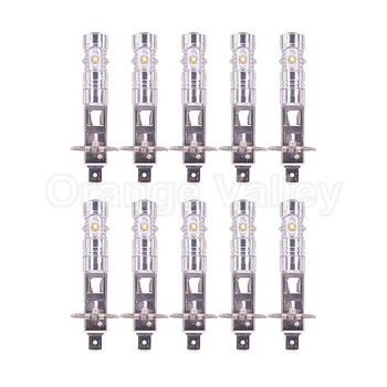 

10pcs Super Bright H1 With lens 5 LED High Power Car Day Driving Daytime Running Light Fog Light Bulb Lamp Constant current
