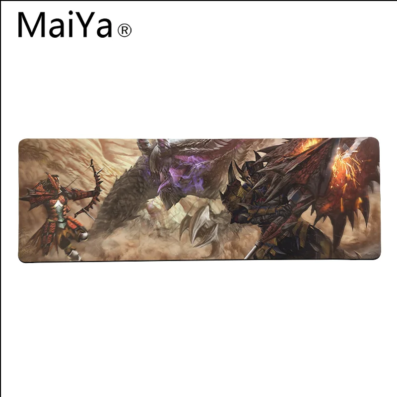 Lock Edge 30x80cm Maiya высокое качество Monster Hunter World DIY дизайн узор игры резиновый коврик для компьютерной мыши PC компьютерных игр коврик - Цвет: Lock Edge 30x80cm